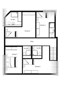Grundriss Hotelzimmer 2. OG
