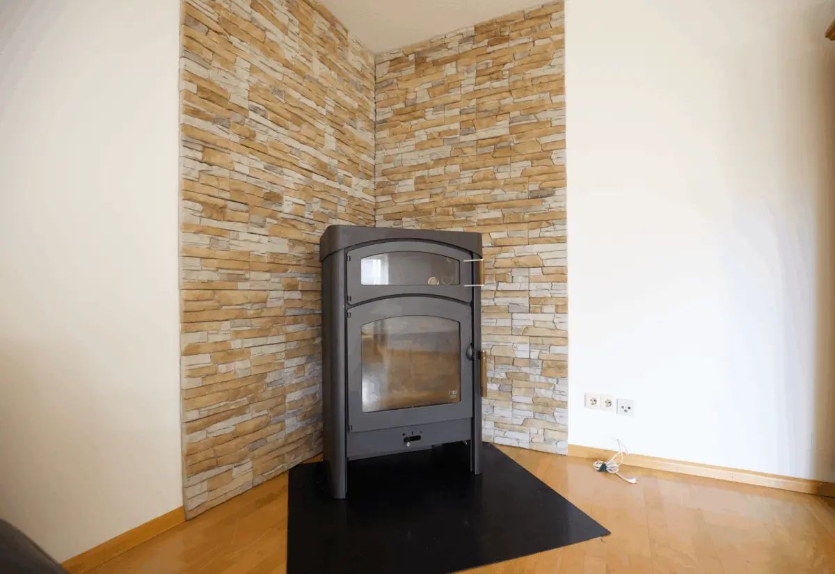 Ofen im Wohnzimmer